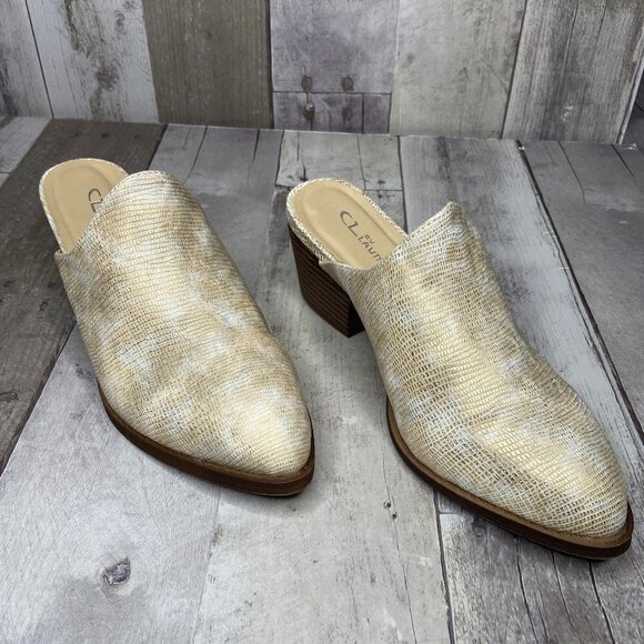 CL by Laundry Catherin Lizard Print Mules Size 8 - Picture 2 of 9